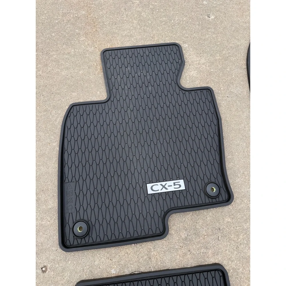 Mazda CX-5 All Weather Floor Mats Genuine OEM Black Rubber KBG6V0350 KBS6V0350